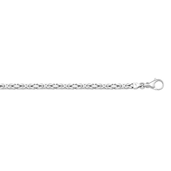 Yellow Gold Byzantine Bracelet — 2mm, 7.5"