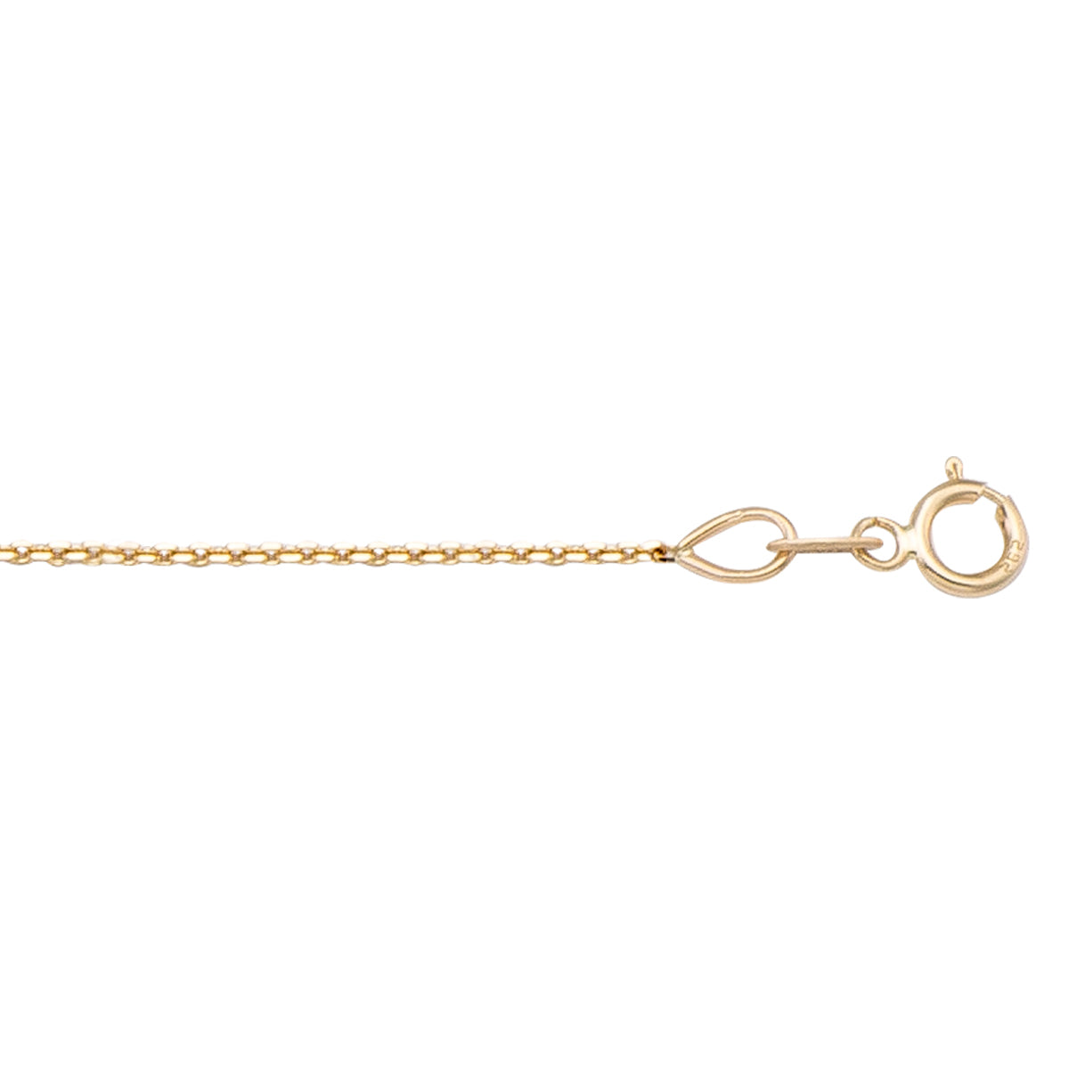 10K / 14K / 18K Yellow Gold Diamond Cut Open Cable Necklace 1mm - luxury in every detail