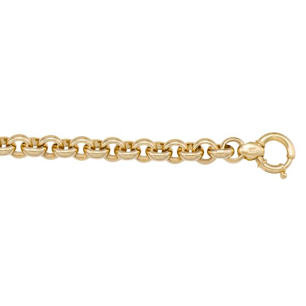 Yellow Gold Rolo Bracelet — 7.7mm, 7.5"