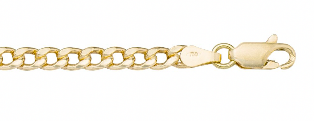 Yellow Gold Curb Bracelet — 4.6mm, 8"