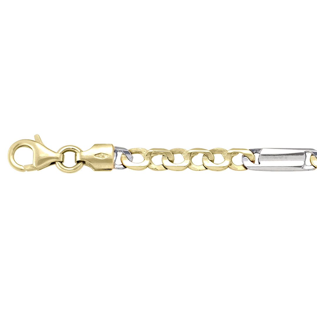Gold Fancy Bracelet — 3.7mm, 8"