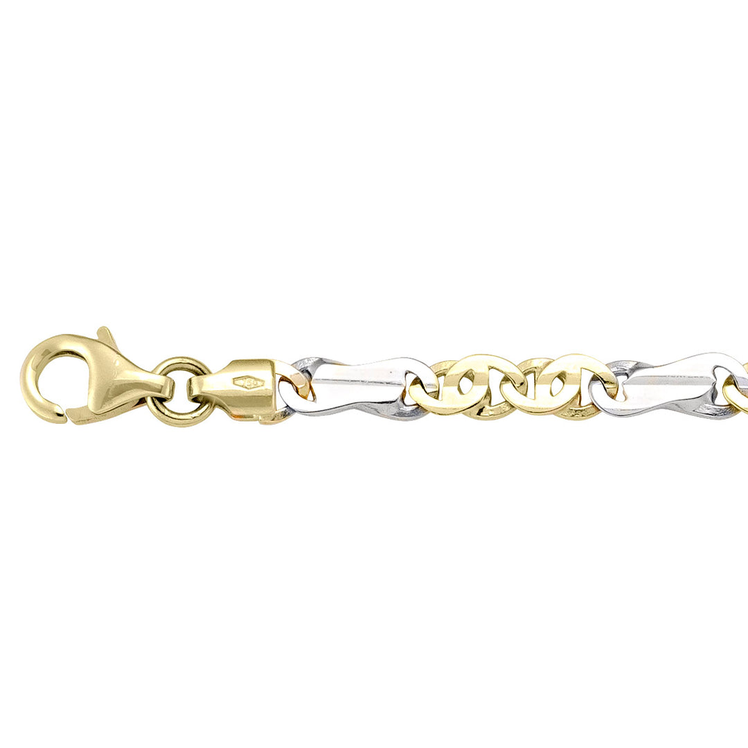 Gold Fancy Bracelet — 4.5mm, 8"