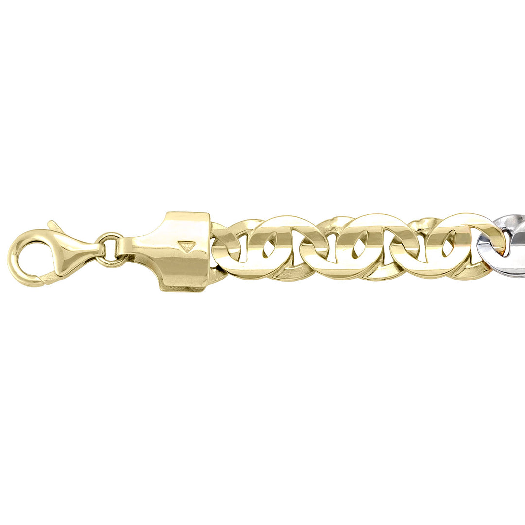 Gold Fancy Bracelet — 8.4mm, 8.5"