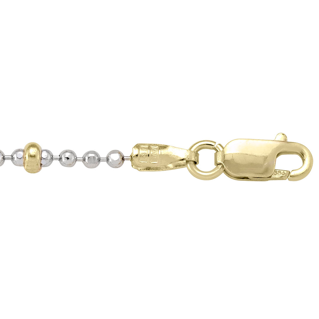 Gold Bead Bracelet — 2.7mm, 7"