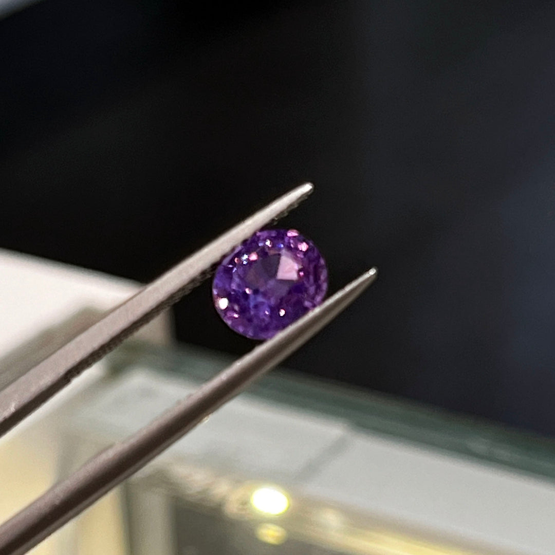 Oval light purple sapphire 1.79ct loose gemstone