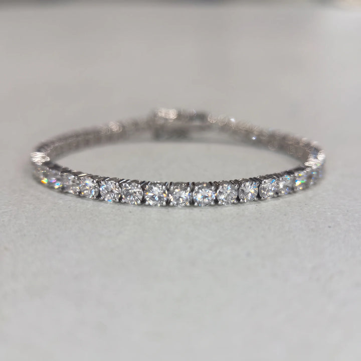IGI Certified 8.25ct Lab-Grown Diamond Tennis Bracelet in 14k White Gold