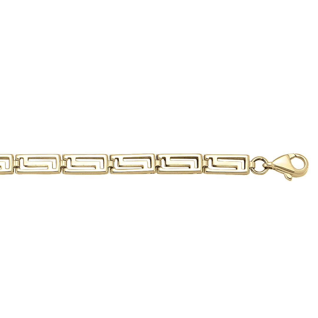 Yellow Gold Fancy Bracelet — 4.6mm, 7.5"