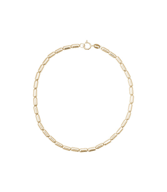 Yellow Gold Bead Bracelet — 2.5mm, 7.5"