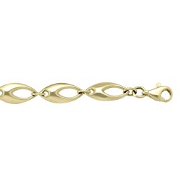 Yellow Gold Fancy Bracelet — 6.1mm, 7.25"
