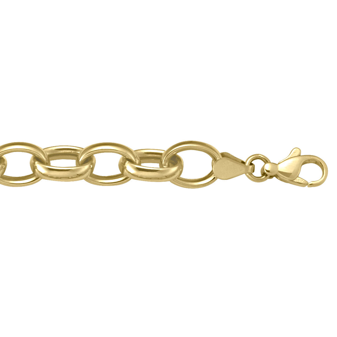 Yellow Gold Fancy Bracelet — 8.6mm, 8"