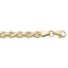 Yellow Gold Fancy Bracelet — 4.8mm, 7.25"