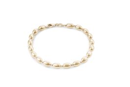 Yellow Gold Ball Link Bracelet — 5mm, 7.5"