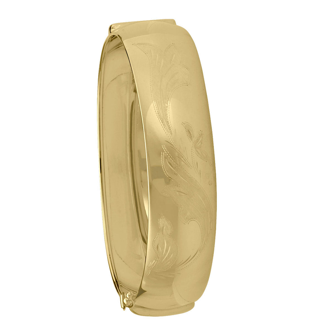 Yellow Gold Plain Bangle, 16.6mm