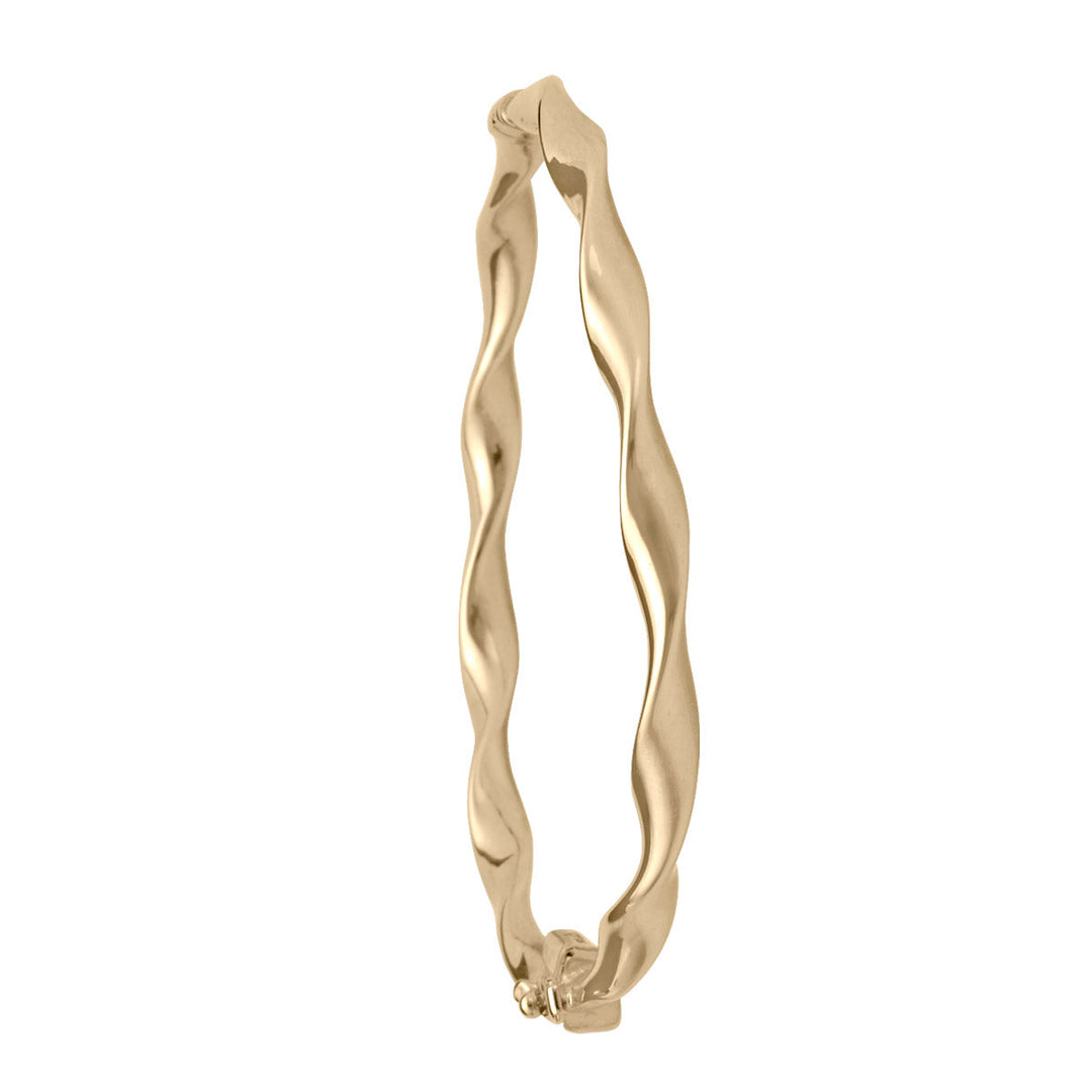 Yellow Gold Twist Bangle, 4.7mm